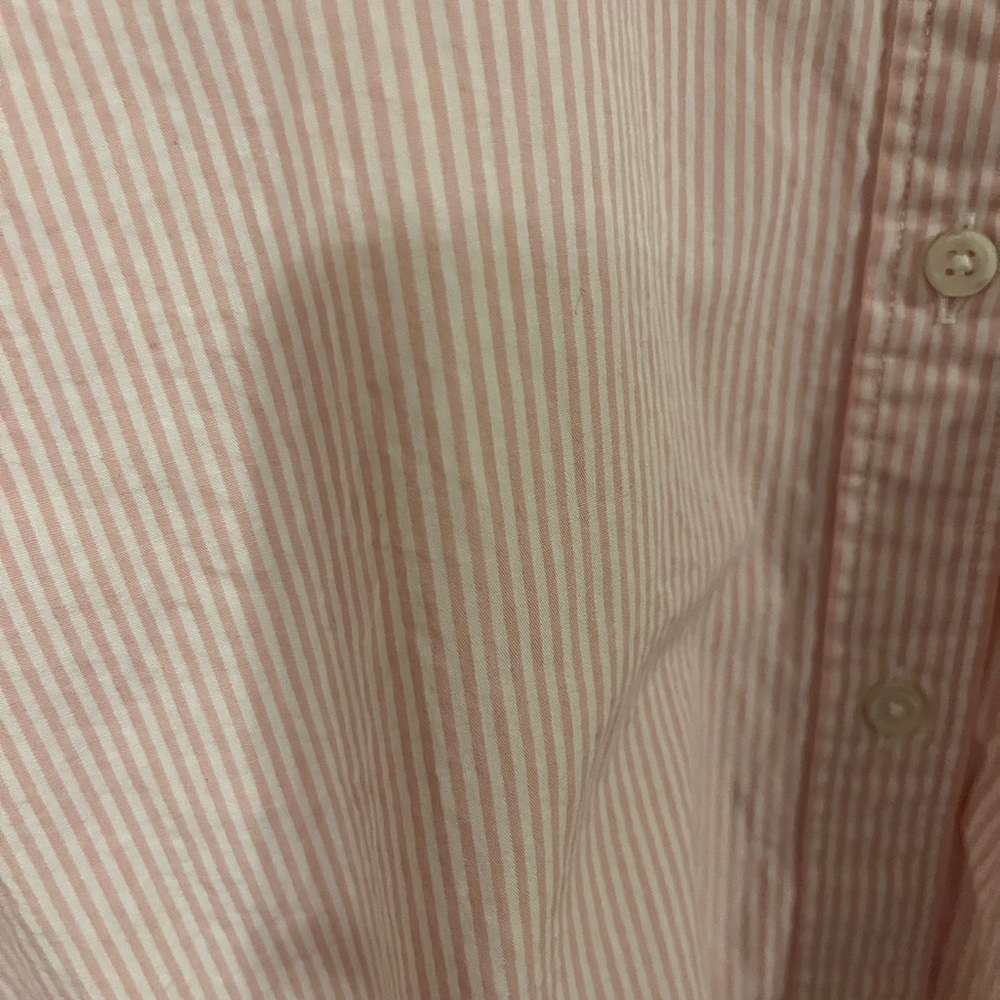 NWOT GAP Women’s Light Pink Striped Button Down Shirt - Picture 5 of 7